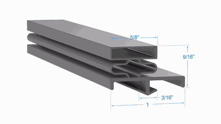 007418 by Strivide, Magnetic Gasket 10 1/2 x 22 Compatible with Nor-Lake 007418