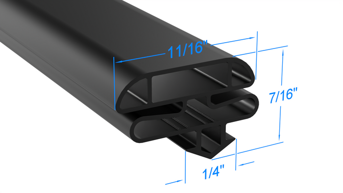 02-10090-0001 by Strivide, Magnetic Gasket 21 3/4 x 64 Compatible with Anthony Aftermarket 02-10090-0001