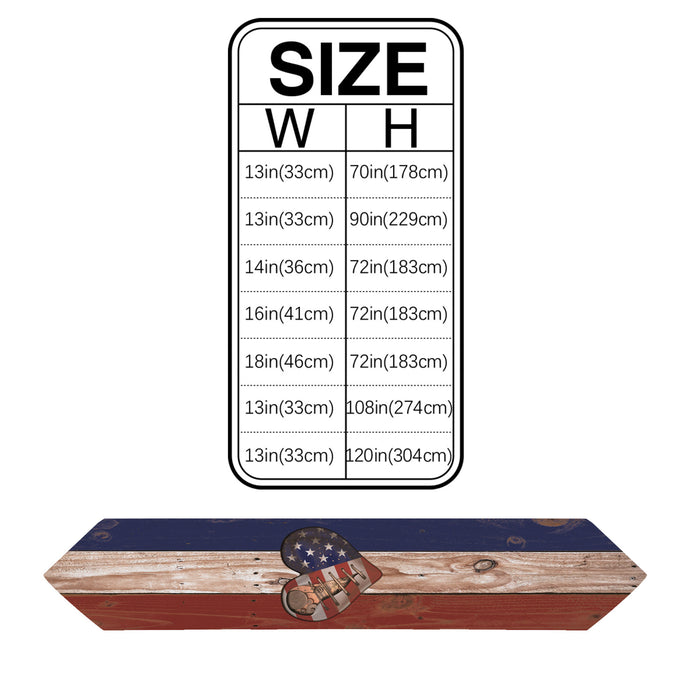 American Independence Day punk style Sharp Angle Table Runner Place Mats - LeobonZone