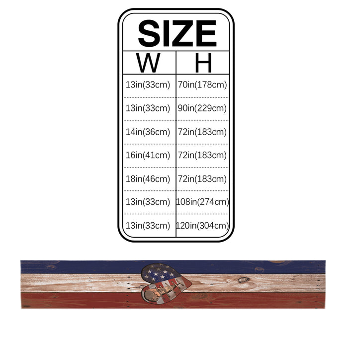 American Independence Day punk style Table Runner Place Mats - LeobonZone
