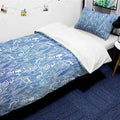 Beautiful Blue Lace comforter sets pillowcase - LeobonZone
