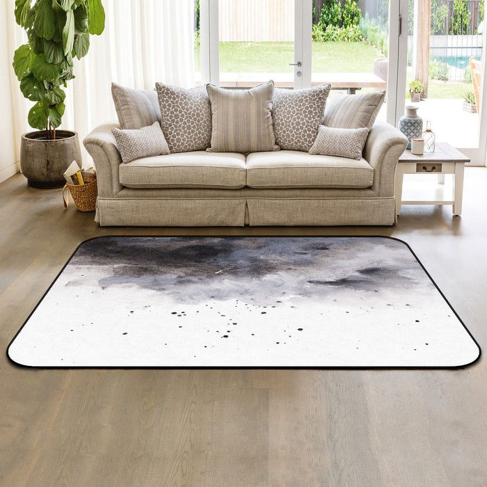 Black Marble light color pattern stone Sponge Rillet Rubber Rugs - LeobonZone