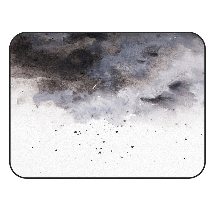 Black Marble light color pattern stone Sponge Rillet Rubber Rugs - LeobonZone