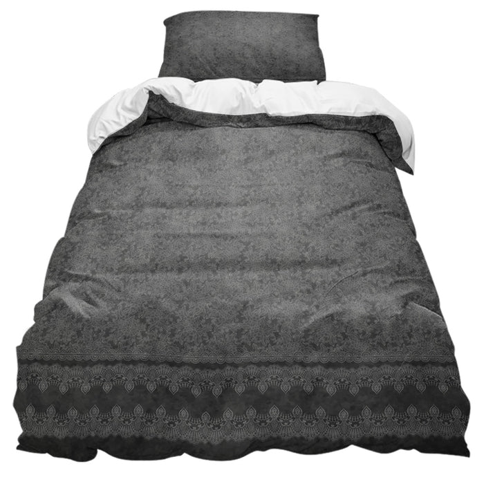 Brown Lace Pattern comforter sets pillowcase - LeobonZone