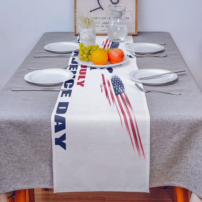 Date of Independence Day Statue of Liberty Table Runner Place Mats - LeobonZone