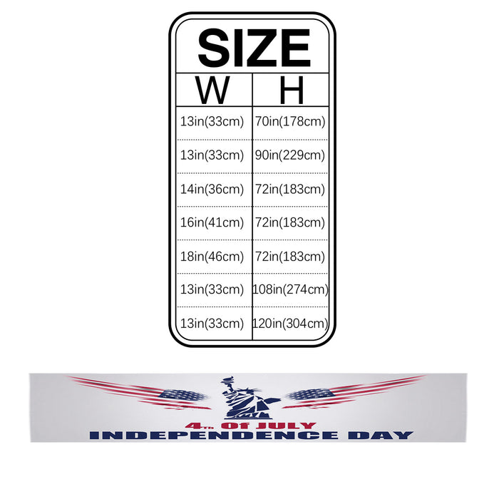 Date of Independence Day Statue of Liberty Table Runner Place Mats - LeobonZone