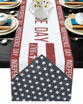 Independence Day Date Table Runner Place Mats - LeobonZone