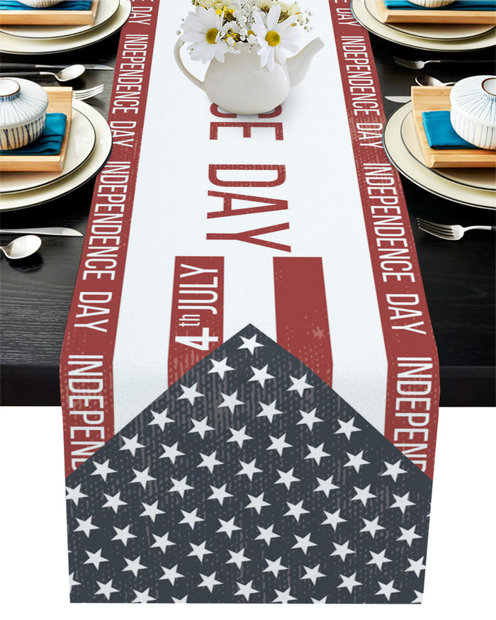 Independence Day Date Table Runner Place Mats - LeobonZone