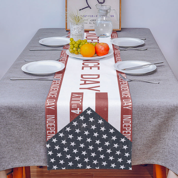 Independence Day Date Table Runner Place Mats - LeobonZone