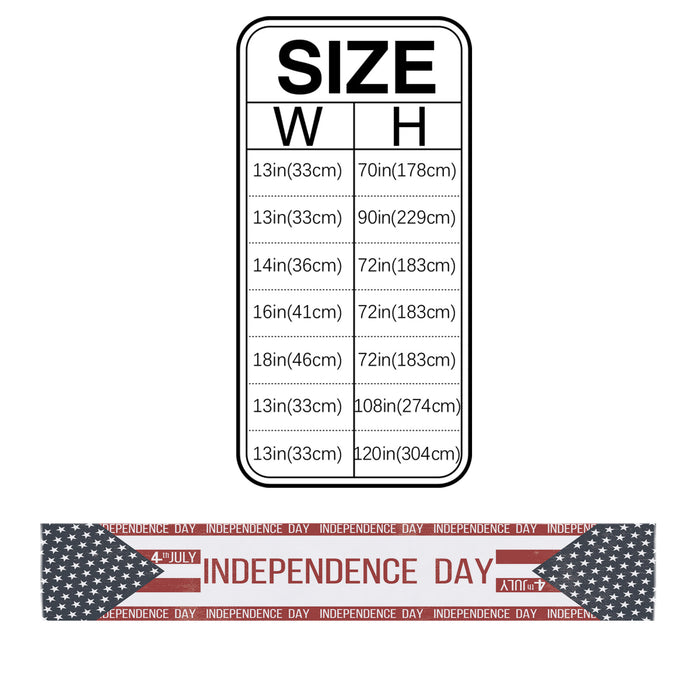 Independence Day Date Table Runner Place Mats - LeobonZone