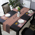Independence day retro American flag Table Flag And Table Mat Suit - LeobonZone
