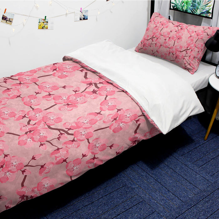 Japanese Cherry Blossom comforter sets pillowcase - LeobonZone
