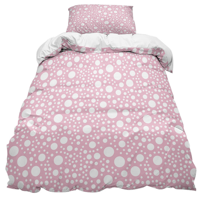 Pink Dots comforter sets pillowcase - LeobonZone