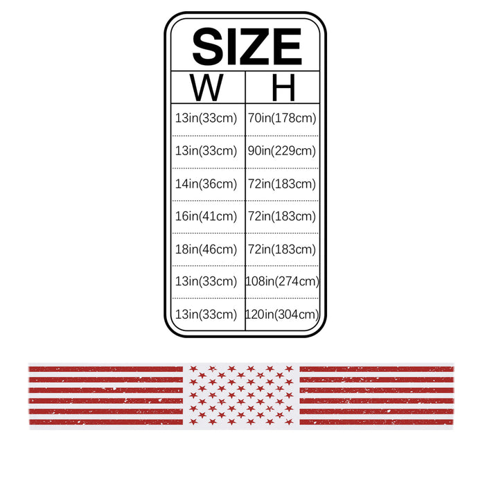 Red and white independence day retro American flag Table Runner Place Mats - LeobonZone