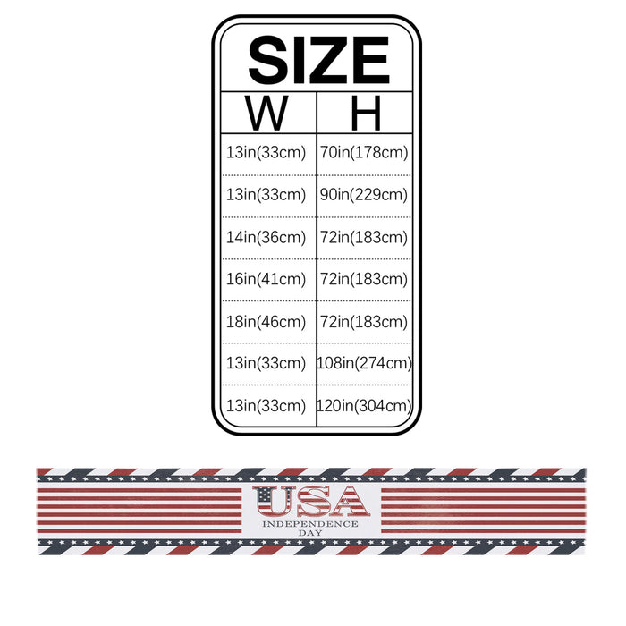 Red USA flag Independence Day Table Runner Place Mats - LeobonZone