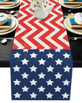 Star wave Independence Day Table Runner Place Mats - LeobonZone