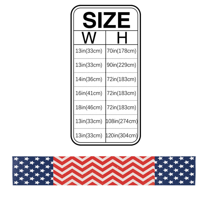 Star wave Independence Day Table Runner Place Mats - LeobonZone