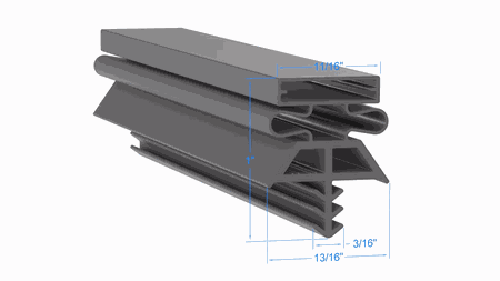 Strivide, Magnetic Gasket 32 1/2 x 78 Compatible with Kolpak