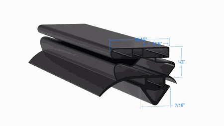 TA2F2G True PART# 810772 by Strivide 24 7/8 x 63 3/8 Compatible with True 810772